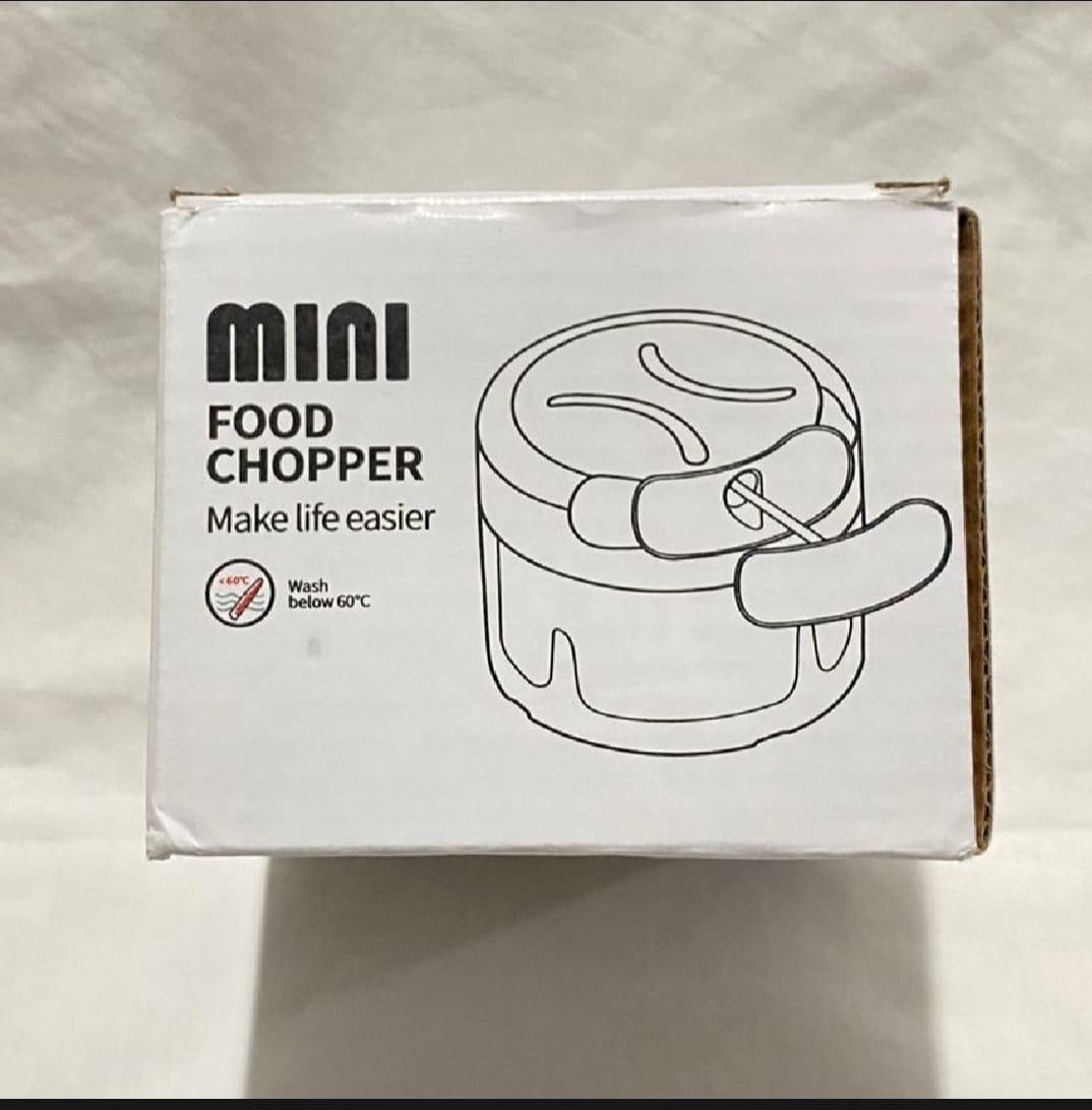1 Pc Manual Food Chopper - Mini Garlic Grinder, Hand Pull Cutter