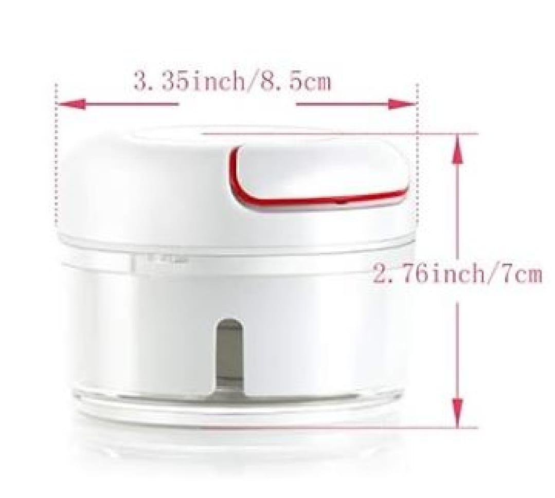1 Pc Manual Food Chopper - Mini Garlic Grinder, Hand Pull Cutter