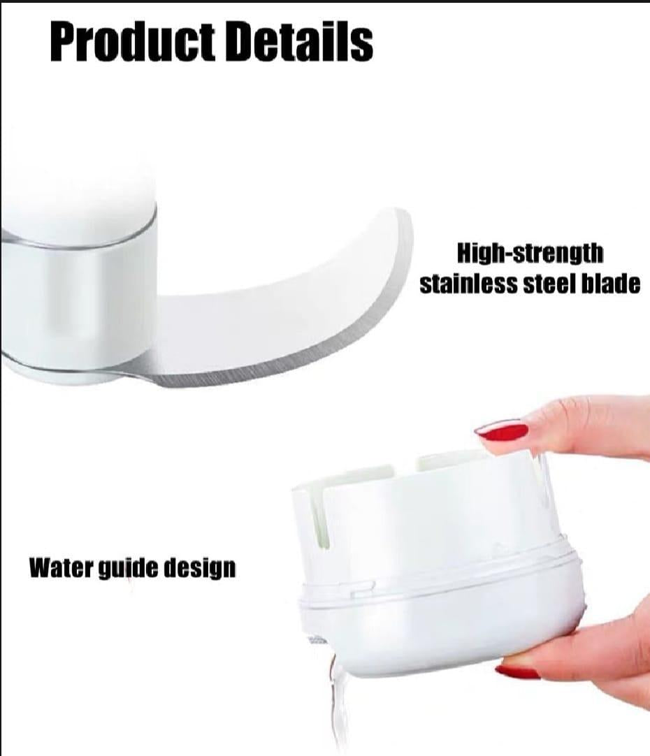 1 Pc Manual Food Chopper - Mini Garlic Grinder, Hand Pull Cutter